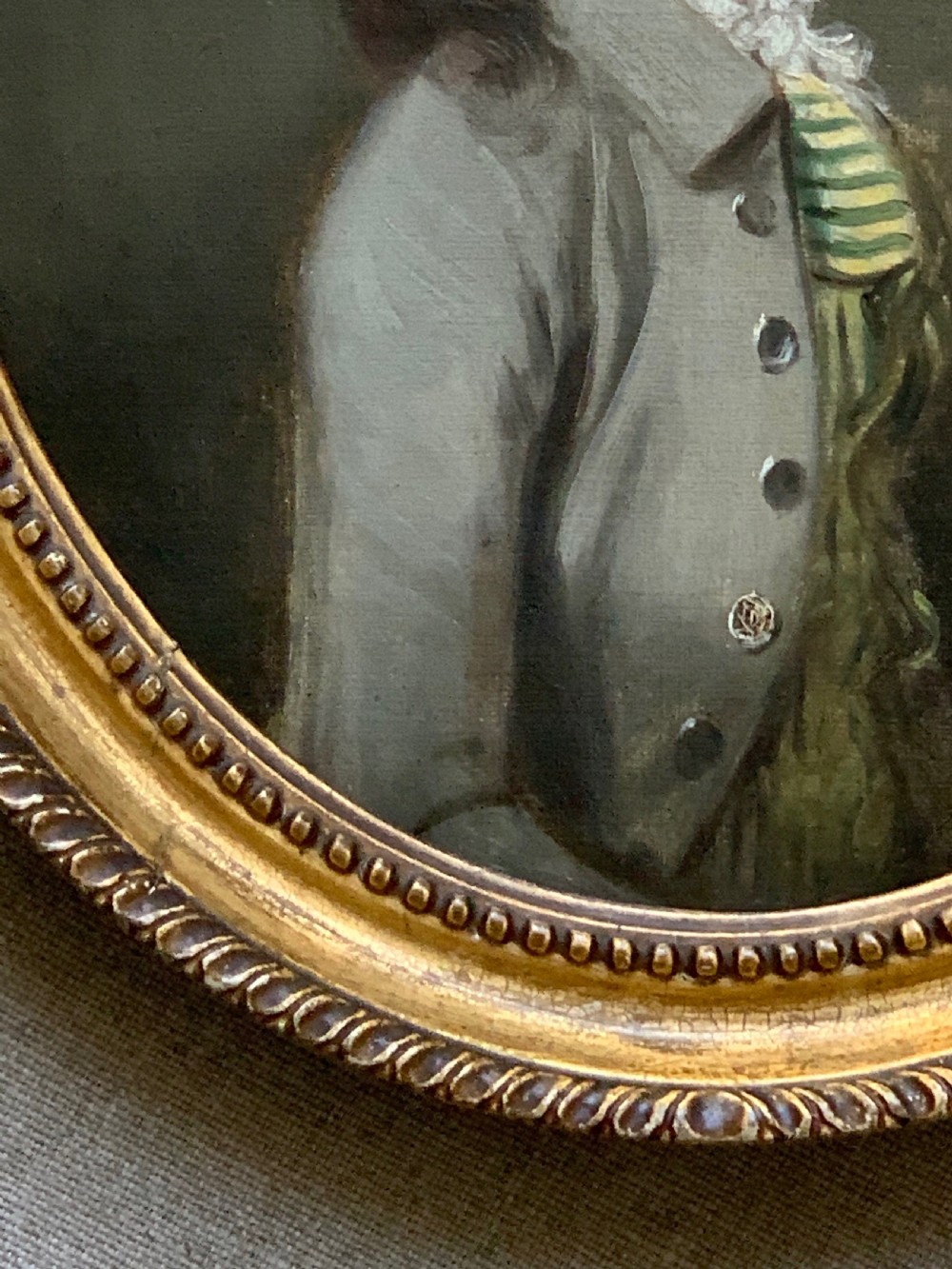 18TH CENTURY OIL ON CANVAS PORTRAIT OF A YOUNG GENTLEMAN ATTRIBUTED TO THOMAS HICKEY (c.1741-1824) View IV