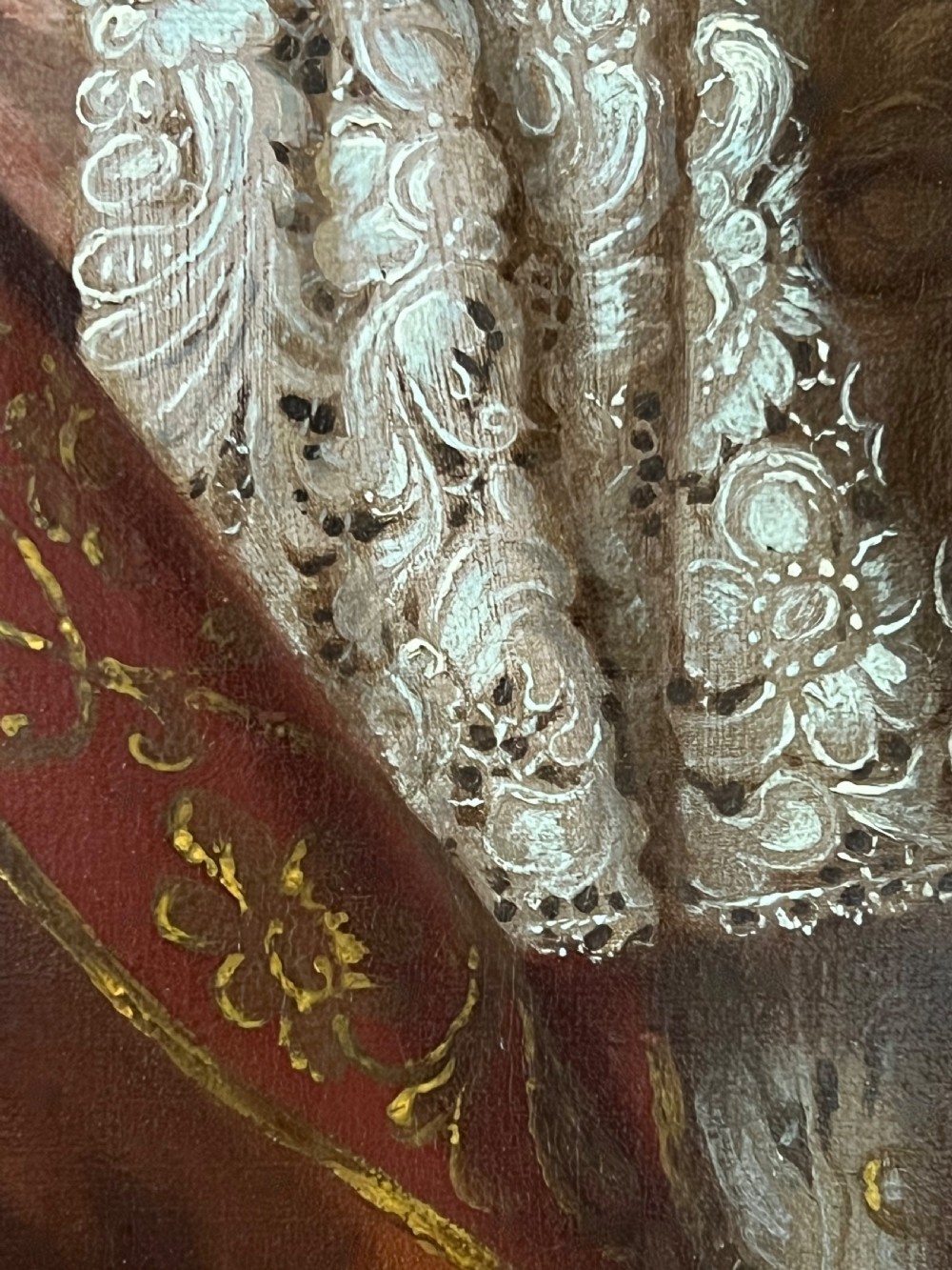 OIL ON CANVAS PORTRAIT OF CHARLES TALBOT, DUKE & 12TH EARL OF SHREWSBURY - STUDIO OF SIR GODFREY KNELLER.  View VII
