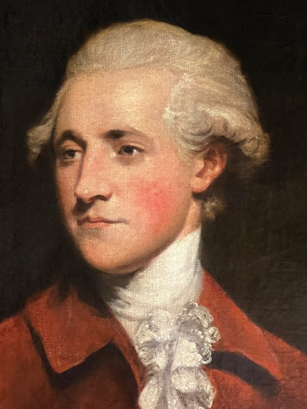 18TH CENTURY OIL ON CANVAS PORTRAIT OF RICHARD BURKE (1758-1794) - STUDIO OF SIR JOSHUA REYNOLDS  View II