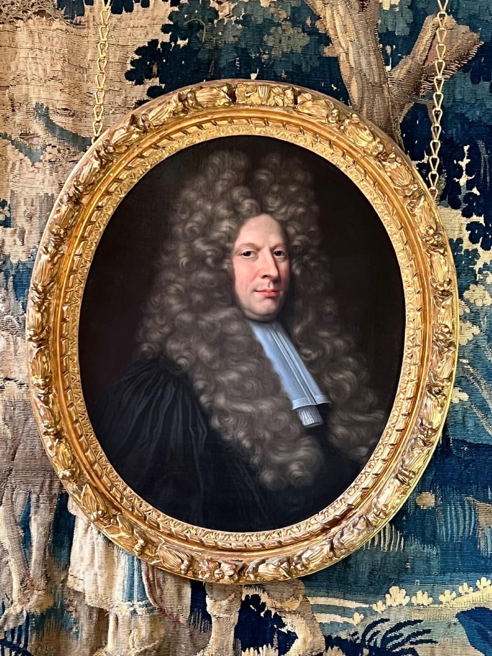 LATE 17TH CENTURY OIL PORTRAIT OF CLAUDE  VAILLANT (c.1700) - CIRCLE OF CHARLES LE BRUN (1619 - 1690) View VIII