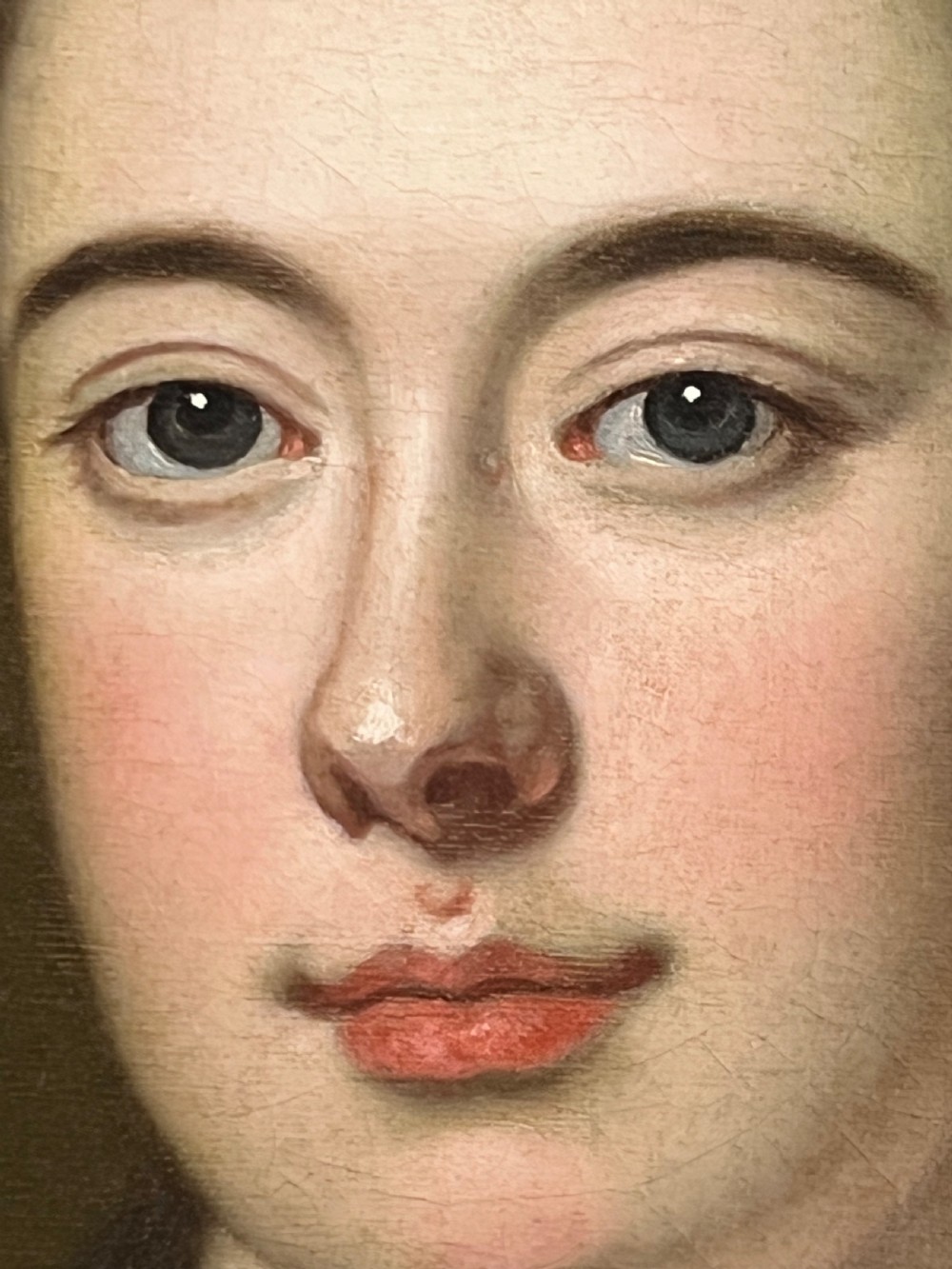 18TH CENTURY OIL ON CANVAS ENGLISH PORTRAIT OF LADY MARGARET - BY THOMAS GIBSON (1680 - 1751) View III