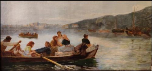 A 19th Century Scottish Oil Painting on Canvas, in Original Gilt Frame.