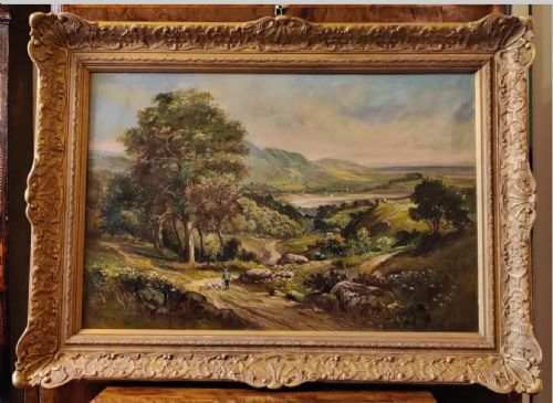A Fine Oil on Canvas by Noted Scottish Artist Duncan Cameron. 
Circa 1895.