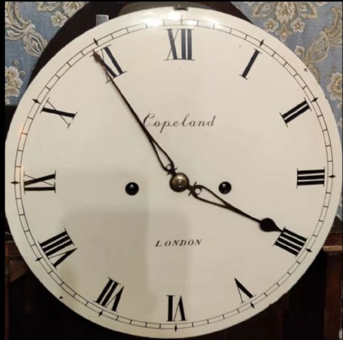 A GEORGIAN LANCET TOPPED BURR MAHOGANY LONGCASE CLOCK CIRCA 1810 - ADDITIONAL PHOTO 5
