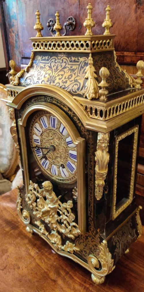 A 19TH CENTURY BOULLE CLOCK IN THE LOUIS XIV STYLE OF THE 17TH CENTURY - ADDITIONAL PHOTO 6