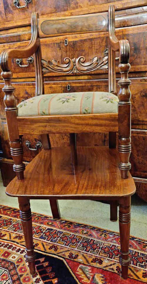GEORGIAN METAMORPHIC MAHOGANY CHILD'S HIGH CHAIR - ADDITIONAL PHOTO 10