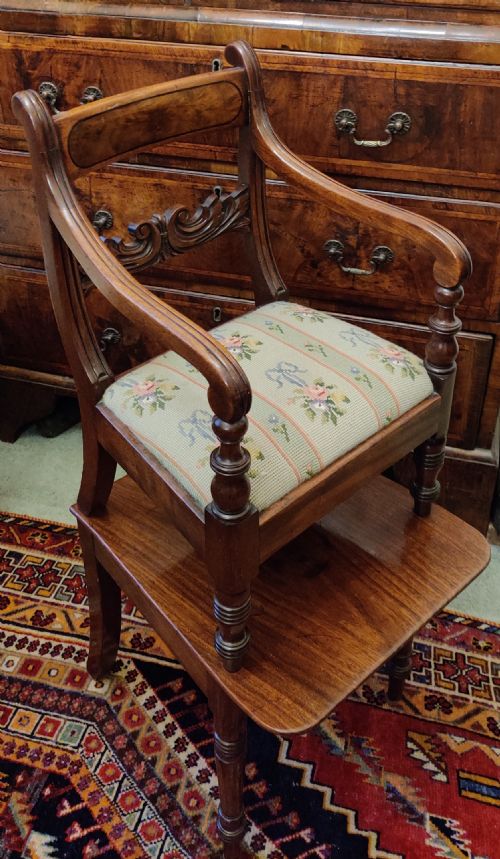 GEORGIAN METAMORPHIC MAHOGANY CHILD'S HIGH CHAIR - ADDITIONAL PHOTO 13