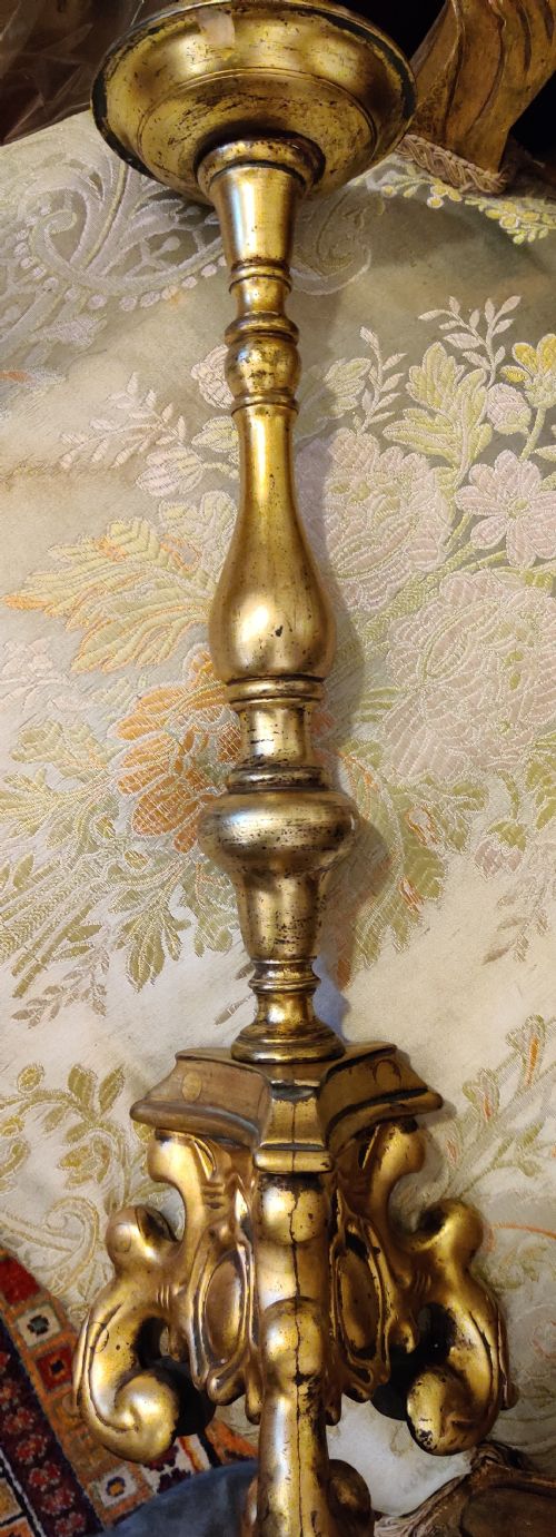PAIR OF GILT BRONZE PRICKET CANDLESTICKS LATE 17TH CENTURY SOUTHNETHERLANDS - ADDITIONAL PHOTO 7