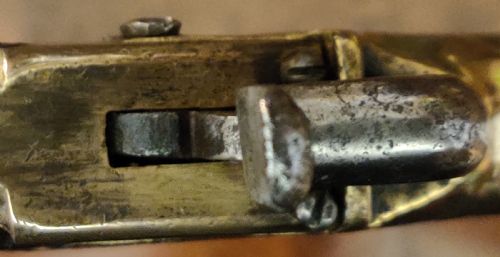 BELGIAN BLUNDERBUSS PISTOL WITH BRASS BARREL - ADDITIONAL PHOTO 4
