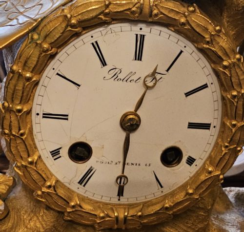 SUNIT BANKT28OCT241400A RARE GILT BRONZE FRENCH CLOCK NAPOLEON SIGNING THE TREATIES OF TILSIT - ADDITIONAL PHOTO 5