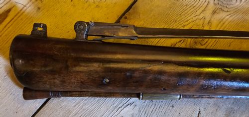FLINTLOCK BLUNDERBUSS FITTED WITH A FOLDING BAYONET CIRCA 1780 - ADDITIONAL PHOTO 9