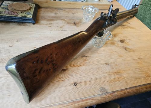 FLINTLOCK BLUNDERBUSS FITTED WITH A FOLDING BAYONET CIRCA 1780 - ADDITIONAL PHOTO 19