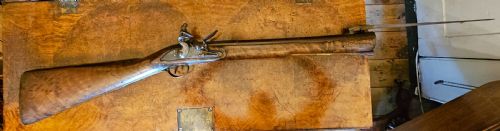 FLINTLOCK BLUNDERBUSS FITTED WITH A FOLDING BAYONET CIRCA 1780 - ADDITIONAL PHOTO 25