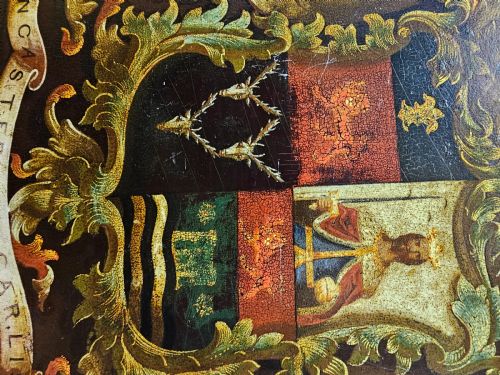 A VERY RARE HAND PAINTED IN OIL WOODEN COACH PANEL OF THE LANCASTER AND CARLISLE RAILWAY - ADDITIONAL PHOTO 4