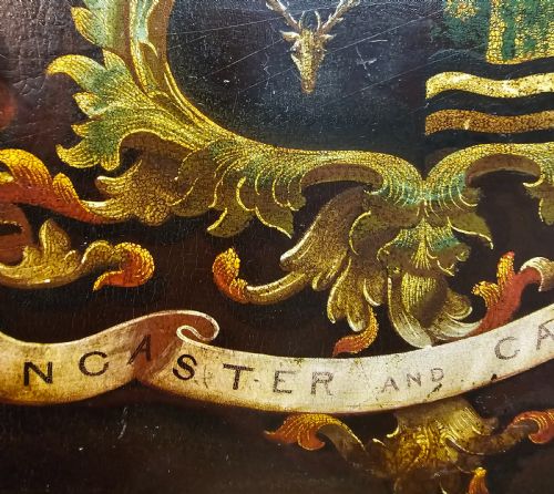 A VERY RARE HAND PAINTED IN OIL WOODEN COACH PANEL OF THE LANCASTER AND CARLISLE RAILWAY - ADDITIONAL PHOTO 6