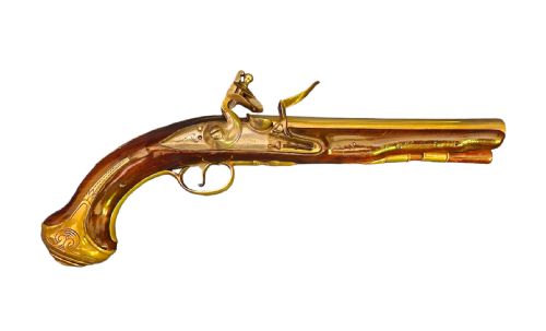 A Flintlock Pistol by Richard Wilson, Minories, London. London Proof Marks, Circa 1750, 16 Bore.