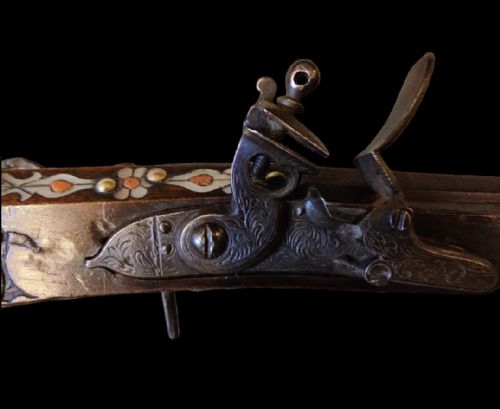 PORT RARE NORTH AFRICAN MOROCCAN OTTOMAN FLINTLOCK JEZAIL LATE 18TH EARLY 19TH CENTURY - ADDITIONAL PHOTO 1