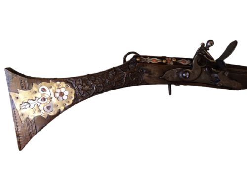 PORT RARE NORTH AFRICAN MOROCCAN OTTOMAN FLINTLOCK JEZAIL LATE 18TH EARLY 19TH CENTURY - ADDITIONAL PHOTO 18