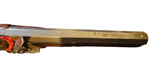 A 16 BORE FLINTLOCK OFFICERS PISTOL BY DUTTON LONDON PROOF MARKS CIRCA 1780 - ADDITIONAL PHOTO 14