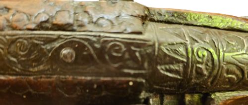 SUNIT26OCT24500 TURKISH FLINTLOCK KNEE BLUNDERBUSS DAG PISTOL WITH FLARED BUTT MUZZLE LATE 18THEARLY 19TH CENTURY - ADDITIONAL PHOTO 16