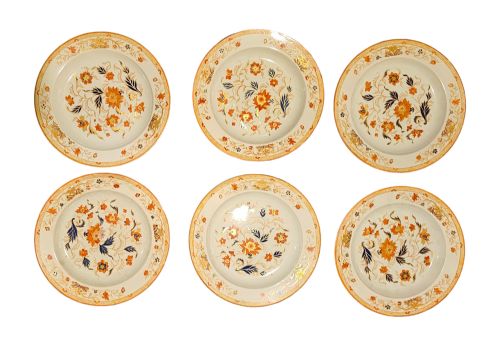 SET OF 6 WEDGEWOOD JAPAN PATTERN PLATES EARLY 19TH CENTURY - ADDITIONAL PHOTO 10