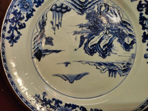 18TH CENTURY CHINESE PLATE BLUE AND WHITE PORCELAIN DIAMETER 126 32 CM - ADDITIONAL PHOTO 6