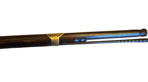 JEZAIL NW FRONTIER 18TH CENTURY ANTIQUE INDIAN MATCHLOCK MUSKET WITH AN APPROXIMATELY 600 BORE MUSKET WITH 7 BRASS ENGRAVED BANDS - ADDITIONAL PHOTO 4