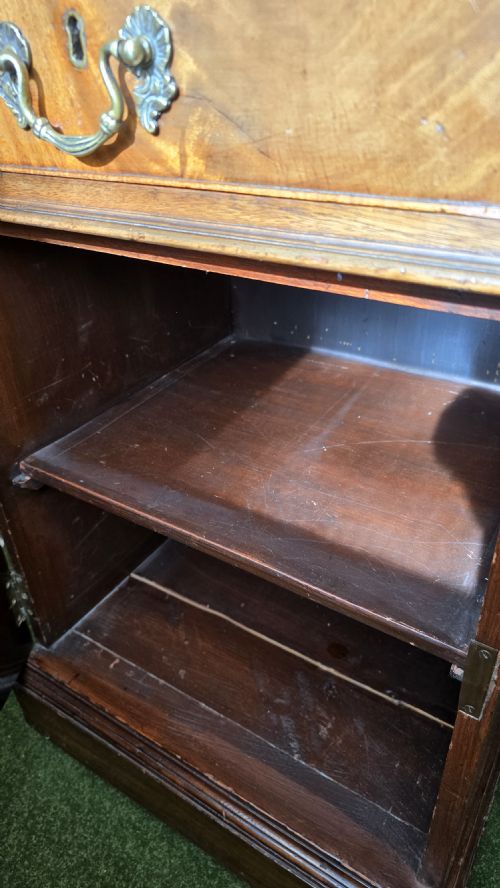 VICTORIAN PARTNERS DESK FORMALLY OWNED BY THE BANK OF ENGLAND FLAMED MAHOGANY THROUGHOUT WITH ORIGINAL LEATHER TOP CIRCA 1880 - ADDITIONAL PHOTO 22