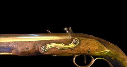 A PAIR OF 18TH CENTURY BRASS BARRELED 14 BORE FLINTLOCK PISTOLS SIGNED KETLAND CO LONDON CIRCA 1790 - ADDITIONAL PHOTO 1