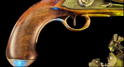 A PAIR OF 18TH CENTURY BRASS BARRELED 14 BORE FLINTLOCK PISTOLS SIGNED KETLAND CO LONDON CIRCA 1790 - ADDITIONAL PHOTO 6