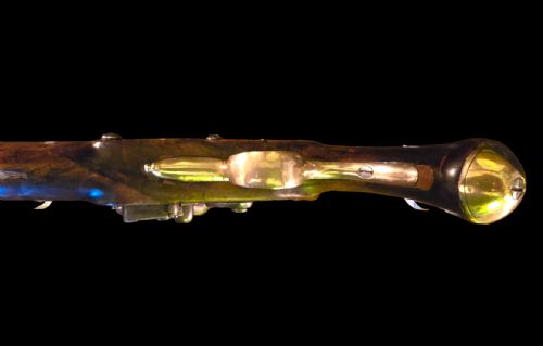A PAIR OF 18TH CENTURY BRASS BARRELED 14 BORE FLINTLOCK PISTOLS SIGNED KETLAND CO LONDON CIRCA 1790 - ADDITIONAL PHOTO 12