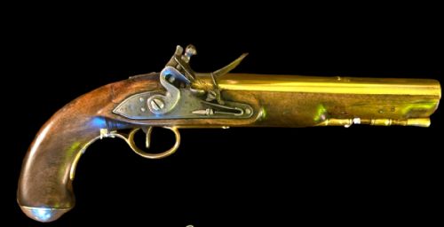 A PAIR OF 18TH CENTURY BRASS BARRELED 14 BORE FLINTLOCK PISTOLS SIGNED KETLAND CO LONDON CIRCA 1790 - ADDITIONAL PHOTO 16