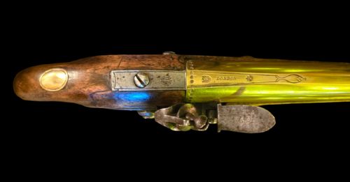 A PAIR OF 18TH CENTURY BRASS BARRELED 14 BORE FLINTLOCK PISTOLS SIGNED KETLAND CO LONDON CIRCA 1790 - ADDITIONAL PHOTO 17