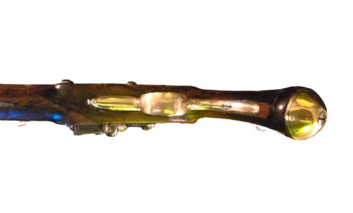 A PAIR OF 18TH CENTURY BRASS BARRELED 14 BORE FLINTLOCK PISTOLS SIGNED KETLAND CO LONDON CIRCA 1790 - ADDITIONAL PHOTO 28