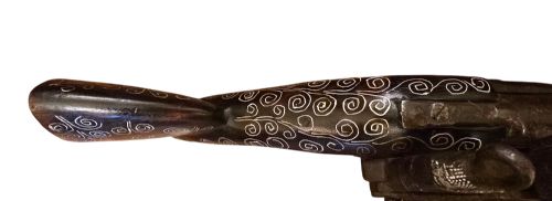 OTTOMAN EMPIRE AFGHAN SNAPHAUNCE FLINTLOCK LONG PISTOL WITH GROOVED FRIZZEN AND BALL TRIGGER SILVER INLAY - ADDITIONAL PHOTO 10