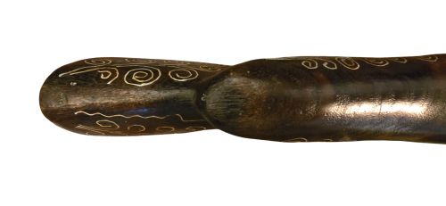 OTTOMAN EMPIRE AFGHAN SNAPHAUNCE FLINTLOCK LONG PISTOL WITH GROOVED FRIZZEN AND BALL TRIGGER SILVER INLAY - ADDITIONAL PHOTO 12