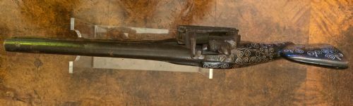 OTTOMAN EMPIRE AFGHAN SNAPHAUNCE FLINTLOCK LONG PISTOL WITH GROOVED FRIZZEN AND BALL TRIGGER SILVER INLAY - ADDITIONAL PHOTO 16