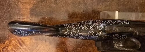 OTTOMAN EMPIRE AFGHAN SNAPHAUNCE FLINTLOCK LONG PISTOL WITH GROOVED FRIZZEN AND BALL TRIGGER SILVER INLAY - ADDITIONAL PHOTO 21