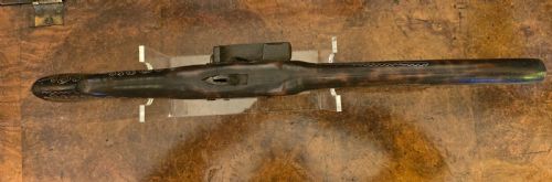 OTTOMAN EMPIRE AFGHAN SNAPHAUNCE FLINTLOCK LONG PISTOL WITH GROOVED FRIZZEN AND BALL TRIGGER SILVER INLAY - ADDITIONAL PHOTO 26