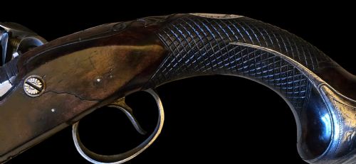 OFFICERSDUELLING FLINTLOCK PISTOL BY BARBER OF NEWARK OF VERY HIGH QUALITY 18TH CENTURY - ADDITIONAL PHOTO 7