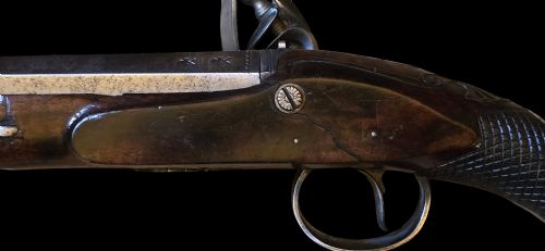 OFFICERSDUELLING FLINTLOCK PISTOL BY BARBER OF NEWARK OF VERY HIGH QUALITY 18TH CENTURY - ADDITIONAL PHOTO 8