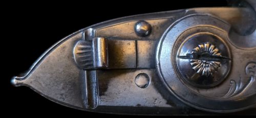 OFFICERSDUELLING FLINTLOCK PISTOL BY BARBER OF NEWARK OF VERY HIGH QUALITY 18TH CENTURY - ADDITIONAL PHOTO 12