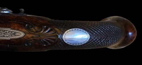 OFFICERSDUELLING FLINTLOCK PISTOL BY BARBER OF NEWARK OF VERY HIGH QUALITY 18TH CENTURY - ADDITIONAL PHOTO 17