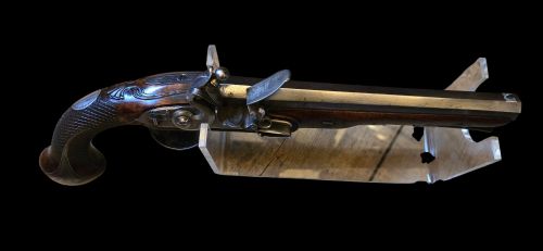 OFFICERSDUELLING FLINTLOCK PISTOL BY BARBER OF NEWARK OF VERY HIGH QUALITY 18TH CENTURY - ADDITIONAL PHOTO 22