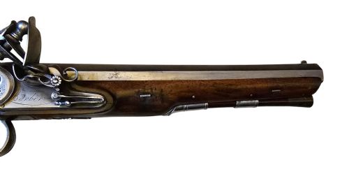 OFFICERSDUELLING FLINTLOCK PISTOL BY BARBER OF NEWARK OF VERY HIGH QUALITY 18TH CENTURY - ADDITIONAL PHOTO 29