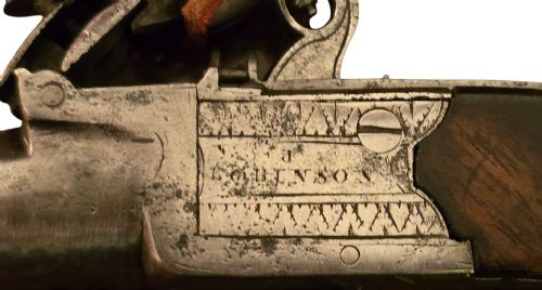 A FINE18TH CENTURY FLINTLOCK TURN OFF BOXLOCK POCKET PISTOL 40 BORE BY J ROBINSON BOOTLE LIVERPOOL BIRMINGHAM PROOF MARKS - ADDITIONAL PHOTO 13