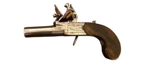 A FINE18TH CENTURY FLINTLOCK TURN OFF BOXLOCK POCKET PISTOL 40 BORE BY J ROBINSON BOOTLE LIVERPOOL BIRMINGHAM PROOF MARKS - ADDITIONAL PHOTO 15