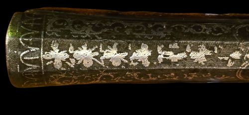 OTTOMAN EMPIRE AFGHAN FLINTLOCK LONG PISTOL WITH STRONGLY SWAMPED BARREL HAVING SILVER INLAY18TH CENTURY - ADDITIONAL PHOTO 11
