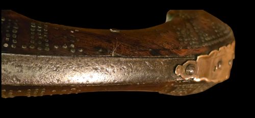 OTTOMAN EMPIRE AFGHAN FLINTLOCK LONG PISTOL WITH STRONGLY SWAMPED BARREL HAVING SILVER INLAY18TH CENTURY - ADDITIONAL PHOTO 16