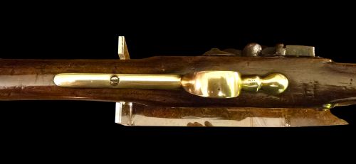 GEORGIAN BRASS BARRELLED EARLY SEASERVICE FLINTLOCK BLUNDERBUSS CIRCA 1770 BY WARD STEELE - ADDITIONAL PHOTO 8